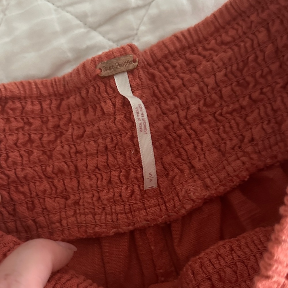 Free People Rust Orange Set with Lace Trim - Picture 8 of 9